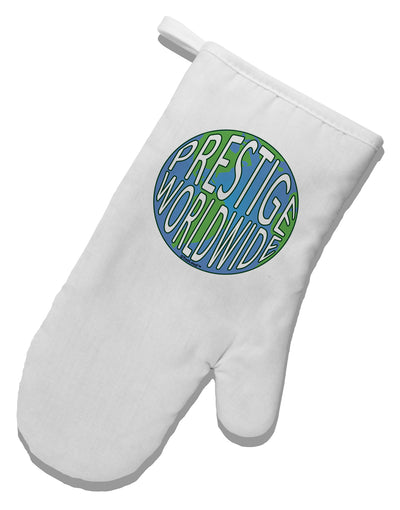 Prestige Worldwide Logo White Printed Fabric Oven Mitt by TooLoud-Oven Mitt-TooLoud-White-Davson Sales