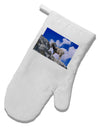 Bighorn Ram White Printed Fabric Oven Mitt-Oven Mitt-TooLoud-White-Davson Sales