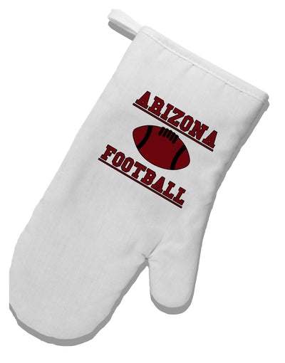 Arizona Football White Printed Fabric Oven Mitt by TooLoud