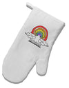 TooLoud RAINBROS White Printed Fabric Oven Mitt-OvenMitts-TooLoud-Davson Sales