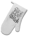 TooLoud She's My Witch White Printed Fabric Oven Mitt