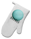 Planet Uranus Text White Printed Fabric Oven Mitt by TooLoud-Oven Mitt-TooLoud-White-Davson Sales