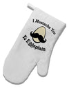 I Mustache You To Eggsplain White Printed Fabric Oven Mitt-Oven Mitt-TooLoud-White-Davson Sales