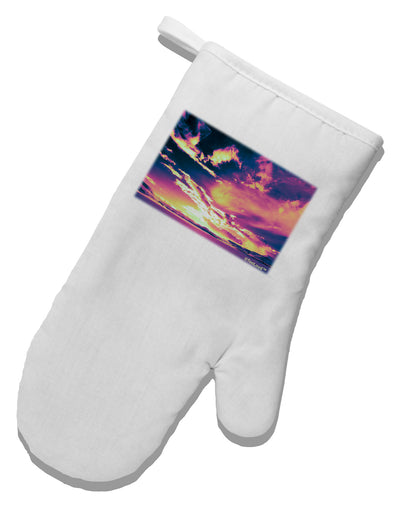 Blue Mesa Reservoir Surreal White Printed Fabric Oven Mitt-Oven Mitt-TooLoud-White-Davson Sales