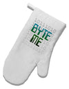 Byte Me White Printed Fabric Oven Mitt-Oven Mitt-TooLoud-White-Davson Sales