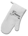 TooLoud Groom White Printed Fabric Oven Mitt-OvenMitts-TooLoud-Davson Sales