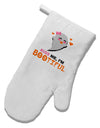 Kiss Me BOOtiful Ghost Orange White Printed Fabric Oven Mitt-Oven Mitt-TooLoud-White-Davson Sales