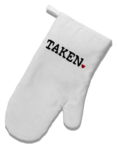 Taken White Printed Fabric Oven Mitt by TooLoud-Oven Mitt-TooLoud-White-Davson Sales