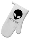 Alien They Are Here White Printed Fabric Oven Mitt-Oven Mitt-TooLoud-White-Davson Sales