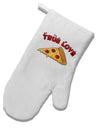 True Love - Pizza White Printed Fabric Oven Mitt-Oven Mitt-TooLoud-White-Davson Sales