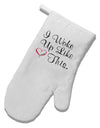 I Woke Up Like This White Printed Fabric Oven Mitt-Oven Mitt-TooLoud-White-Davson Sales