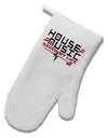 House Saved My Life White Printed Fabric Oven Mitt-Oven Mitt-TooLoud-White-Davson Sales