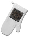 Stone Carving Watercolor White Printed Fabric Oven Mitt-Oven Mitt-TooLoud-White-Davson Sales