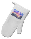 Colorado Rainbow Sunset Watercolor White Printed Fabric Oven Mitt-Oven Mitt-TooLoud-White-Davson Sales