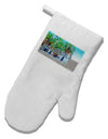 Palm Springs Watercolor White Printed Fabric Oven Mitt-Oven Mitt-TooLoud-White-Davson Sales