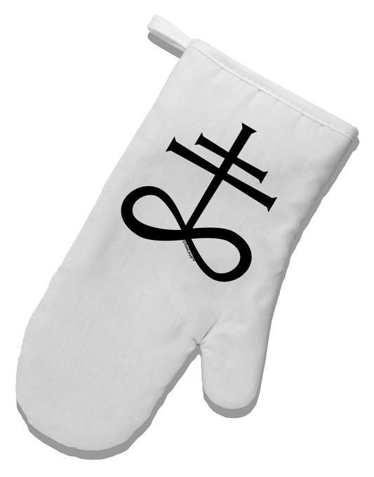 Sulphur Cross White Printed Fabric Oven Mitt-Oven Mitt-TooLoud-White-Davson Sales