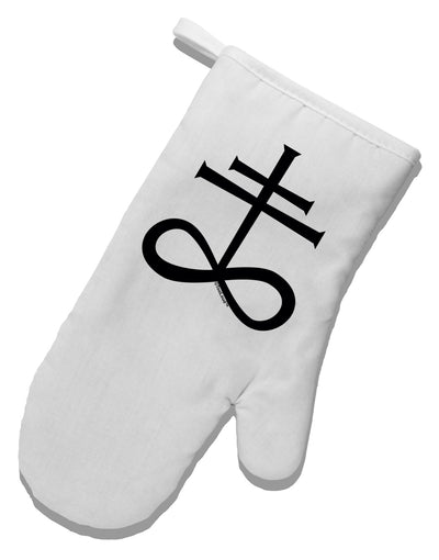 Sulphur Cross White Printed Fabric Oven Mitt-Oven Mitt-TooLoud-White-Davson Sales