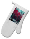 Chicago Abstract 2 White Printed Fabric Oven Mitt-Oven Mitt-TooLoud-White-Davson Sales