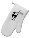 Rudolf the Ratchet Reindeer White Printed Fabric Oven Mitt-Oven Mitt-TooLoud-White-Davson Sales