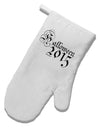 Halloween Current Year Script Text White Printed Fabric Oven Mitt-Oven Mitt-TooLoud-White-Davson Sales