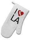 I Heart Los Angeles White Printed Fabric Oven Mitt-Oven Mitt-TooLoud-White-Davson Sales