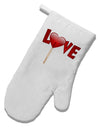 Love Lollipop White Printed Fabric Oven Mitt-Oven Mitt-TooLoud-White-Davson Sales