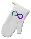 Painted Infinity White Printed Fabric Oven Mitt-Oven Mitt-TooLoud-White-Davson Sales