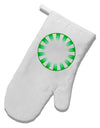 Watercolor Spearmint White Printed Fabric Oven Mitt-Oven Mitt-TooLoud-White-Davson Sales