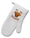 My 1st Thanksgiving White Printed Fabric Oven Mitt-Oven Mitt-TooLoud-White-Davson Sales