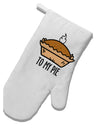 TooLoud To My Pie White Printed Fabric Oven Mitt-OvenMitts-TooLoud-Davson Sales