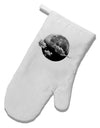 Moon Dream Earth White Printed Fabric Oven Mitt-Oven Mitt-TooLoud-White-Davson Sales