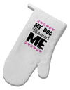 My Dog Rescued Me White Printed Fabric Oven Mitt-Oven Mitt-TooLoud-White-Davson Sales