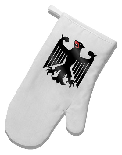 Bundeswehr Logo White Printed Fabric Oven Mitt-Oven Mitt-TooLoud-White-Davson Sales