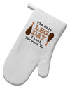 Leg Day - Turkey Leg White Printed Fabric Oven Mitt-Oven Mitt-TooLoud-White-Davson Sales