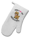 Rescue A Puppy White Printed Fabric Oven Mitt-Oven Mitt-TooLoud-White-Davson Sales