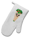 Cute Wrap White Printed Fabric Oven Mitt-Oven Mitt-TooLoud-White-Davson Sales