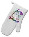 I love Unicorns White Printed Fabric Oven Mitt-Oven Mitt-TooLoud-White-Davson Sales