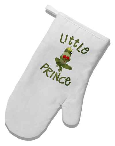 Little Prince Frog White Printed Fabric Oven Mitt-Oven Mitt-TooLoud-White-Davson Sales