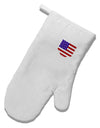 American Flag Faux Pocket Design White Printed Fabric Oven Mitt by TooLoud-Oven Mitt-TooLoud-White-Davson Sales