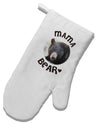 Black Bear - Mama Bear White Printed Fabric Oven Mitt-Oven Mitt-TooLoud-White-Davson Sales