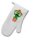 Fiesta Cactus White Printed Fabric Oven Mitt by TooLoud-Oven Mitt-TooLoud-White-Davson Sales