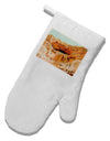 Montezuma Castle Watercolor White Printed Fabric Oven Mitt-Oven Mitt-TooLoud-White-Davson Sales