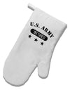 Retired Army White Printed Fabric Oven Mitt by TooLoud-Oven Mitt-TooLoud-White-Davson Sales