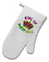 King Of Mardi Gras White Printed Fabric Oven Mitt-Oven Mitt-TooLoud-White-Davson Sales