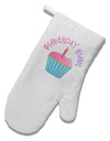 Birthday Girl - Candle Cupcake White Printed Fabric Oven Mitt by TooLoud-Oven Mitt-TooLoud-White-Davson Sales