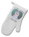 Personalized My First Christmas Snowbaby Girl White Printed Fabric Oven Mitt-Oven Mitt-TooLoud-White-Davson Sales