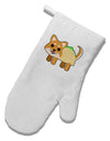 Cute Taco Dog White Printed Fabric Oven Mitt-Oven Mitt-TooLoud-White-Davson Sales