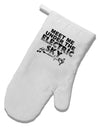 Electric Sky BnW White Printed Fabric Oven Mitt-Oven Mitt-TooLoud-White-Davson Sales