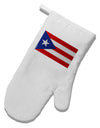 Puerto Rico Flag White Printed Fabric Oven Mitt-Oven Mitt-TooLoud-White-Davson Sales