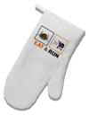 Eat & Run Black Friday White Printed Fabric Oven Mitt-Oven Mitt-TooLoud-White-Davson Sales